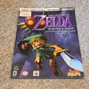 Legend of Zelda Majora’s Mask Brady Official Games Strategy Guide N64 Poster (H6 - Picture 1 of 6