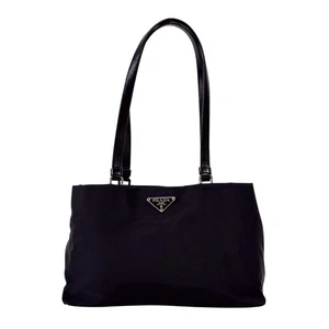 PRADA Tessuto Black Nylon Shoulder Bag - Picture 1 of 19