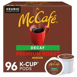 McCafe, Premium Roast Decaf Coffee, Keurig Single Serve K-Cup Pods, 96 Count - Picture 1 of 4
