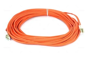 3-03893-02 QUANTUM MULTIMODE LC DUPLEX FIBER OPTICAL CABLE 15M - Picture 1 of 6