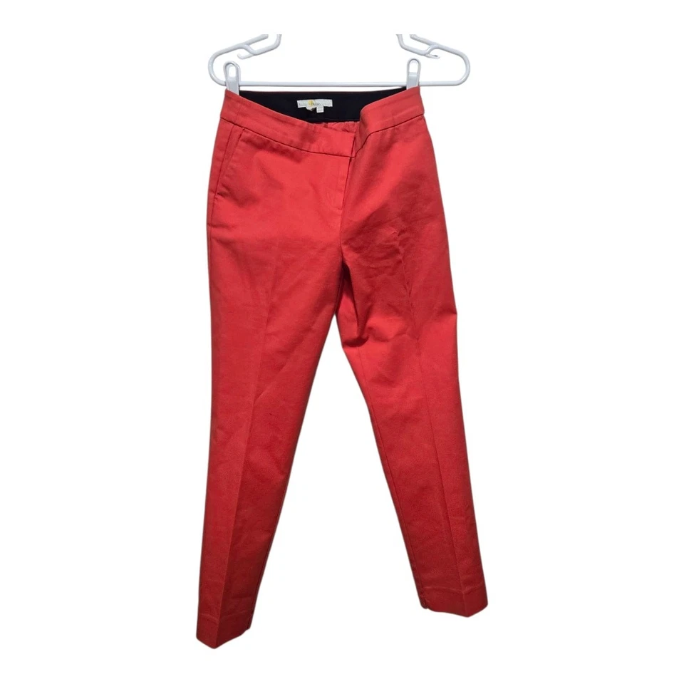 Boden Women’s Petite Size 6P Coral Red Ankle Pants Cotton Blend - Image 1 of 4