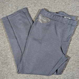 DKNY Womens Large Jeggins Pull On Stretch Slim Skinny Blue Ponte Pants - Picture 1 of 9