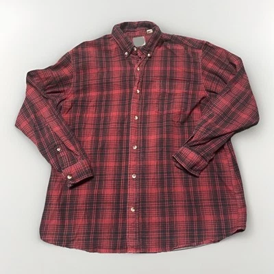 Red Head Flannel Plaid Shirt Men’s Size 2XL Red Heavy Button Up Longsleeve - Image 1 of 4
