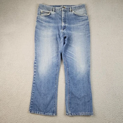 Mens 36x26 VTG LEE Jeans Classic Straight Faded Stonewash USA Wallet Wear Hemmed - Image 1 of 4
