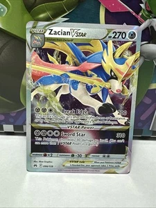 Zacian Vstar 096/159 Crown Zenith Holo Pokemon Card NM - Picture 1 of 4