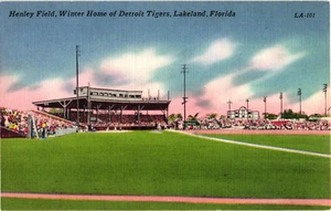 Detroit Tigers Winter Home Henley Field Lakeland FL Postcard - Picture 1 of 2