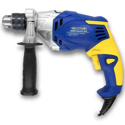 Heavy Duty 240V Corded Electric Hammer Impact Power Drill 1050W Skotek®