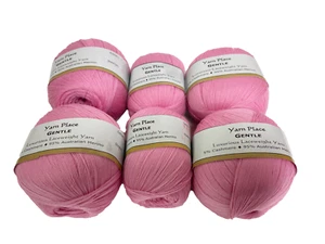 Gentle Lace Weight - (6 Skeins) Bubble Gum 209 500g - Picture 1 of 1