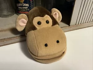 Vintage 2003 Head Case Plush Monkey Head 24 4KUHD/Blu-ray/DVD/CD Zipper Holder - Picture 1 of 3