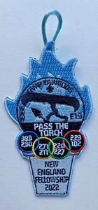 Sección E19... Parche de beca 2022... Campamento Yawgoog... "Pasa el Tourch" - Imagen 1 de 1