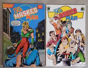 THE MASKED MAN  no 3 & 11 ECLIPSE COMICS 1985/87 - Picture 1 of 8