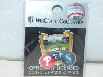 Seattle Mariners Pin - M's vs Philadelphia Phillies - June 27th-28th, 2017 - Image 1 of 3