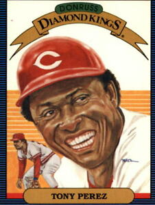 1986 Donruss Baseball Card #15 Tony Perez DK