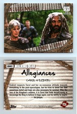 Carol & Ezekiel #A-4 The Walking Dead Season 8 Pt 1 Topps 2018 Allegiances Card