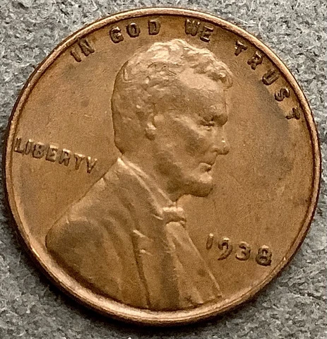 1938 p * Lincoln Wheat Cent - High Grade ~ X050 Cover