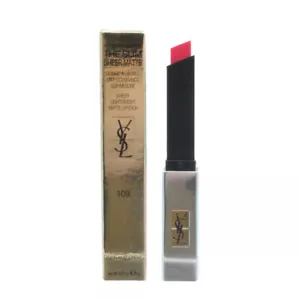 YSL Pink Lipstick 109 Rose The Slim Sheer Matte Make Up Denude Makeup - Picture 1 of 2