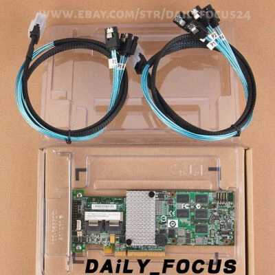 9260-8i For IBM M5015 / LSI Controller RAID PCIe x8 + BAT1S1P battery W/2 cable - Image 1 of 4
