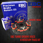 NEW EBC 284mm FRONT TURBO GROOVE GD DISCS AND REDSTUFF PADS KIT KIT8310