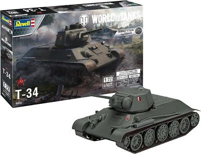 WoT T-34 - Modellbausatz Revell 03510 World of Tanks Easy-Click System 1:72