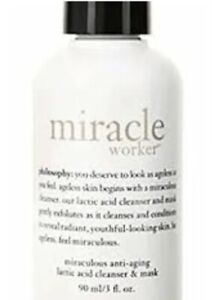 NEW 3 OZ PHILOSOPHY MIRACLE WORKER LACTIC ACID CLEANSER CLEANER