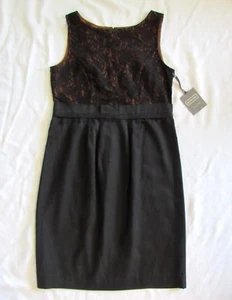 Merona Collection sexy bescheidenes kleines schwarzes Kleid Gr. 4 / Small Spitzentop NEU - Bild 1 von 8