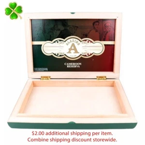 Aladino Cameroon Reserva 1947-1961 Empty Wood Cigar Box 11.25" x 7.75" x 1.25" - Picture 1 of 12