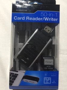 Vivitar VIV-RW-5000-BLK Reader 50-in-1 Card - Black - Picture 1 of 1