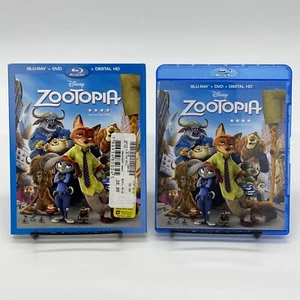 Zootopia Blu-ray + DVD 2-Disc Set 2016 Disney Kids Cartoon Zoo Animals Slipcover - Imagen 1 de 7
