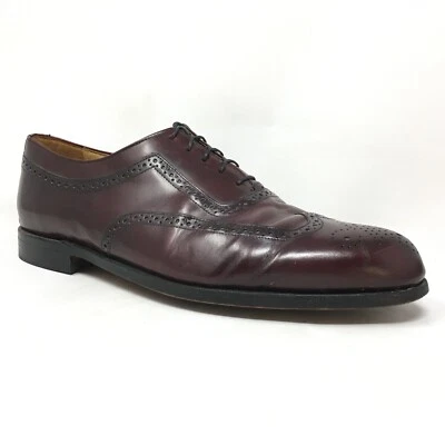 Zapatos de vestir Bostonian Crown Windsor Oxfords para hombre talla 13 cuero borgoña Foto 1 de 4
