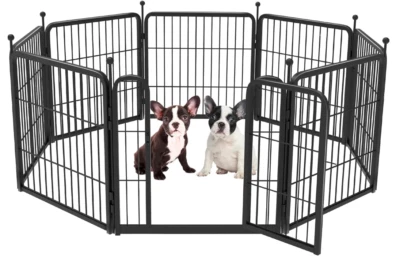 Parque infantil Rollock para perros para patio, autocaravana camping, 24" 8 paneles para cachorros y perros pequeños Foto 1 de 4