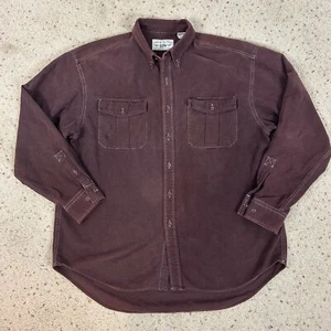 Vintage 90s Gap Heavyweight Chamois Button Down Shirt Men's - Picture 1 of 4