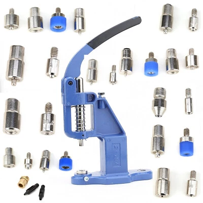 Eyelet Grommet, Snap Button, Rivet Hand Press Machine Complete Set - Image 1 of 4