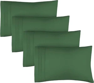 Pillow Cases Set of 4, Hotel Quality Soft Breathable Pillow Covers by CGK Linens - Picture 1 of 80