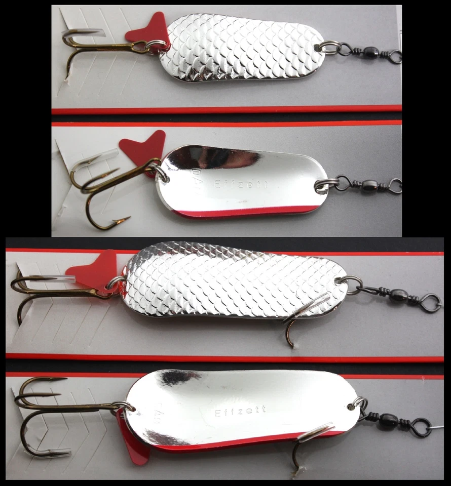 DAM Effzett Blinker Schuppe Silber Silber 6g 16g 22g 30g 45g 60g FZ Spoon OVP - Bild 1 von 1