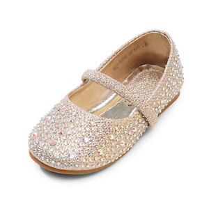 Baby Girls Mary Jane Flat Shoes Princess Wedding Dress Shoes