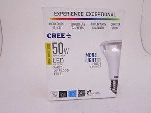 CREE PAR20 BRIGHT WHITE 3000K DIMABLE USES ONLY 6.2W - Picture 1 of 5