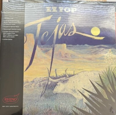 ZZ Top Tejas Audiophile 180g Vinyl AAA Rhino High Fidelity New SEALED - Image 1 of 4