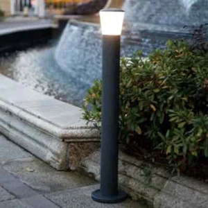 Garden Post Lamp Light Aluminum Black E27 GateOutdoor Path IP44 Bollard Lighting - Picture 1 of 5