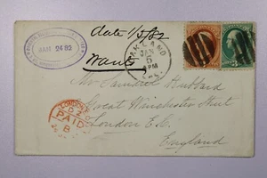 1882 Oakland CA Oriental Telephone Co to London England - L38030 - Picture 1 of 2