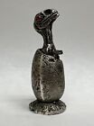 Hand Poured Silver Baby Raftor Hatching Dinosaur Fine Silver Statue 109.9g