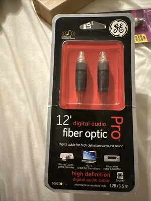 G E 12' Digital Audio Fiber Optic Cable (LL) - Image 1 of 4