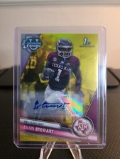 2023 Bowman Chrome U Evan Stewart 1st Bowman Auto Texas A&M /75