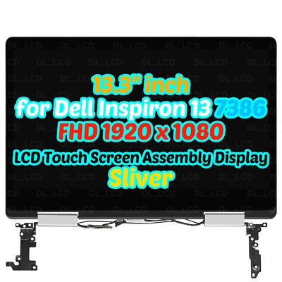 13.3" for Dell Inspiron 13 7386 P91G P91G001 LCD Touch Screen Assembly Sliver - Image 1 of 4