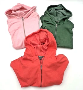 (3) EDDIE BAUER SUDADERAS CON CAPUCHA CREMALLERA COMPLETA MUJER TALLA S SUDADERAS SALMÓN, ROSA Y VERDE - Imagen 1 de 17