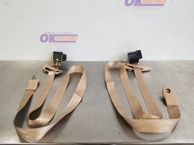 97 1997 LINCOLN MARK VIII REAR SEAT BELT RETRACTOR SET TAN  - Image 1 of 4