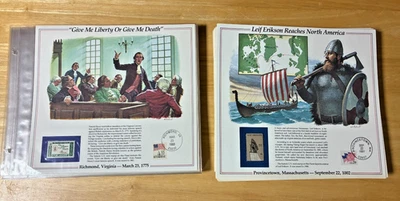 The History of American Stamp FDCs — Lot of 89 — 9.75 × 9"  Postal Marks 1984–92 - Image 1 of 4