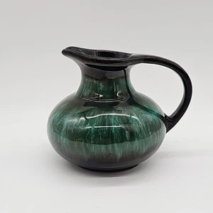 Blue Mountain Pottery Creamer Pitcher Vase Canada Blue Green Dip Glaze - Picture 1 of 7