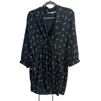 Vestido de caballo Collective Concepts negro verde talla mediana Foto 1 de 4