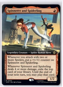 Spinneret and Spiderling (Extended Art) 264 MTG Marvel's Spider-Man Non-Foil NM/ - Bild 1 von 2