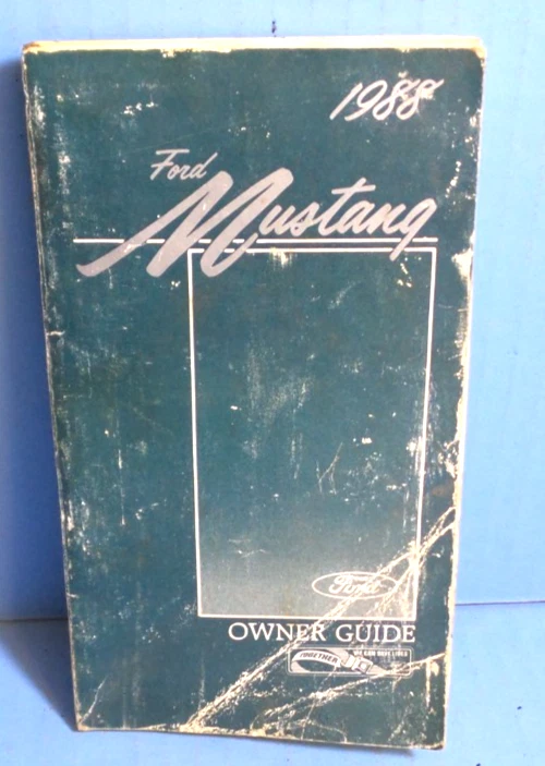 88 1988 Ford Mustang owners manual - Image 1 of 1